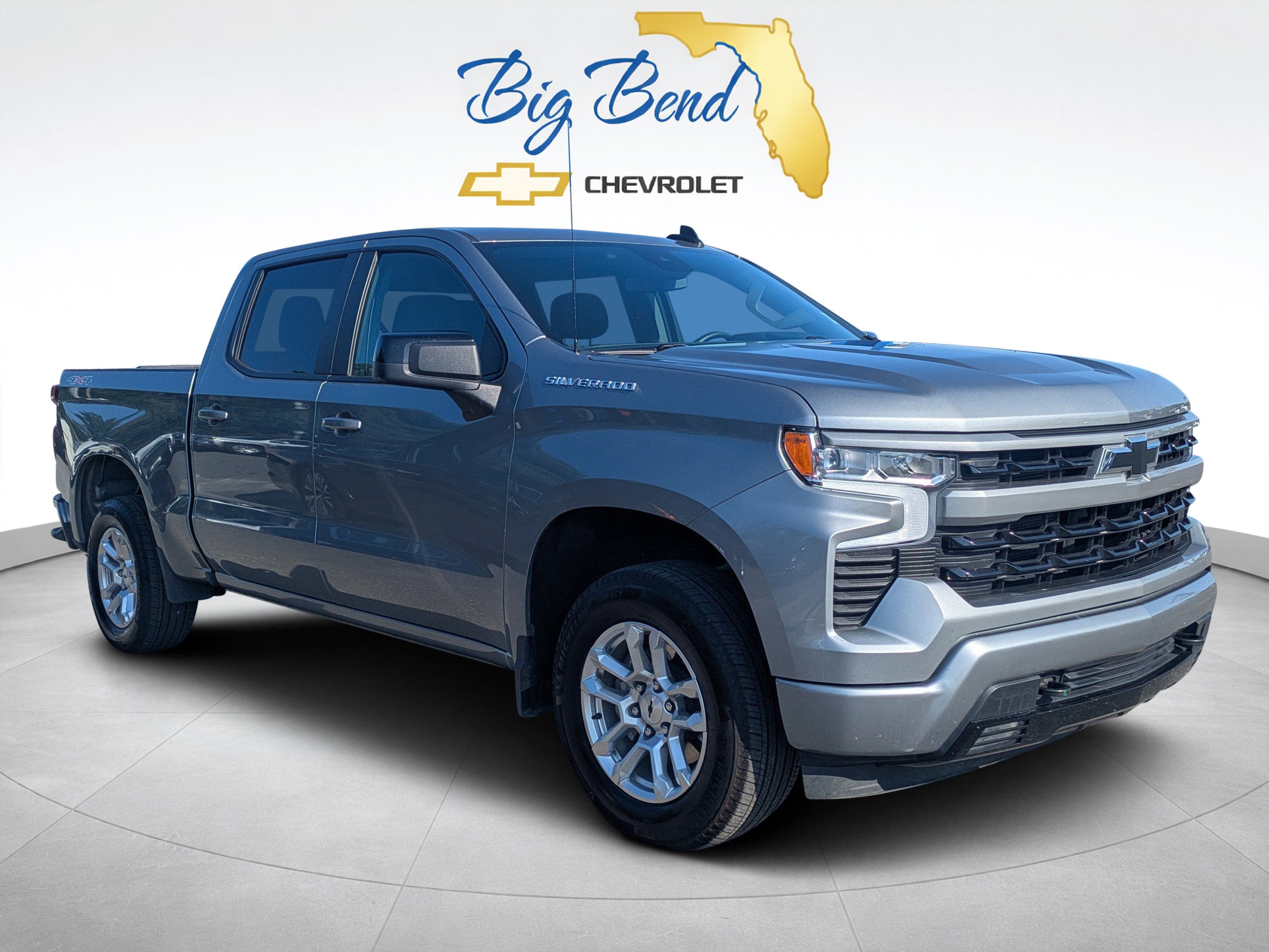 2026 Chevrolet Silverado 1500 RST in Sterling Gray Metallic — front three-quarter view