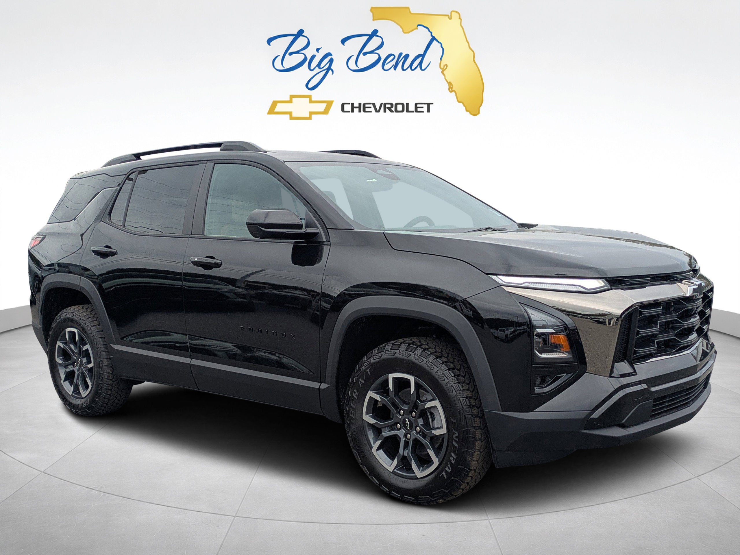 2026 Chevrolet Equinox ACTIV in Mosaic Black Metallic — front three-quarter view