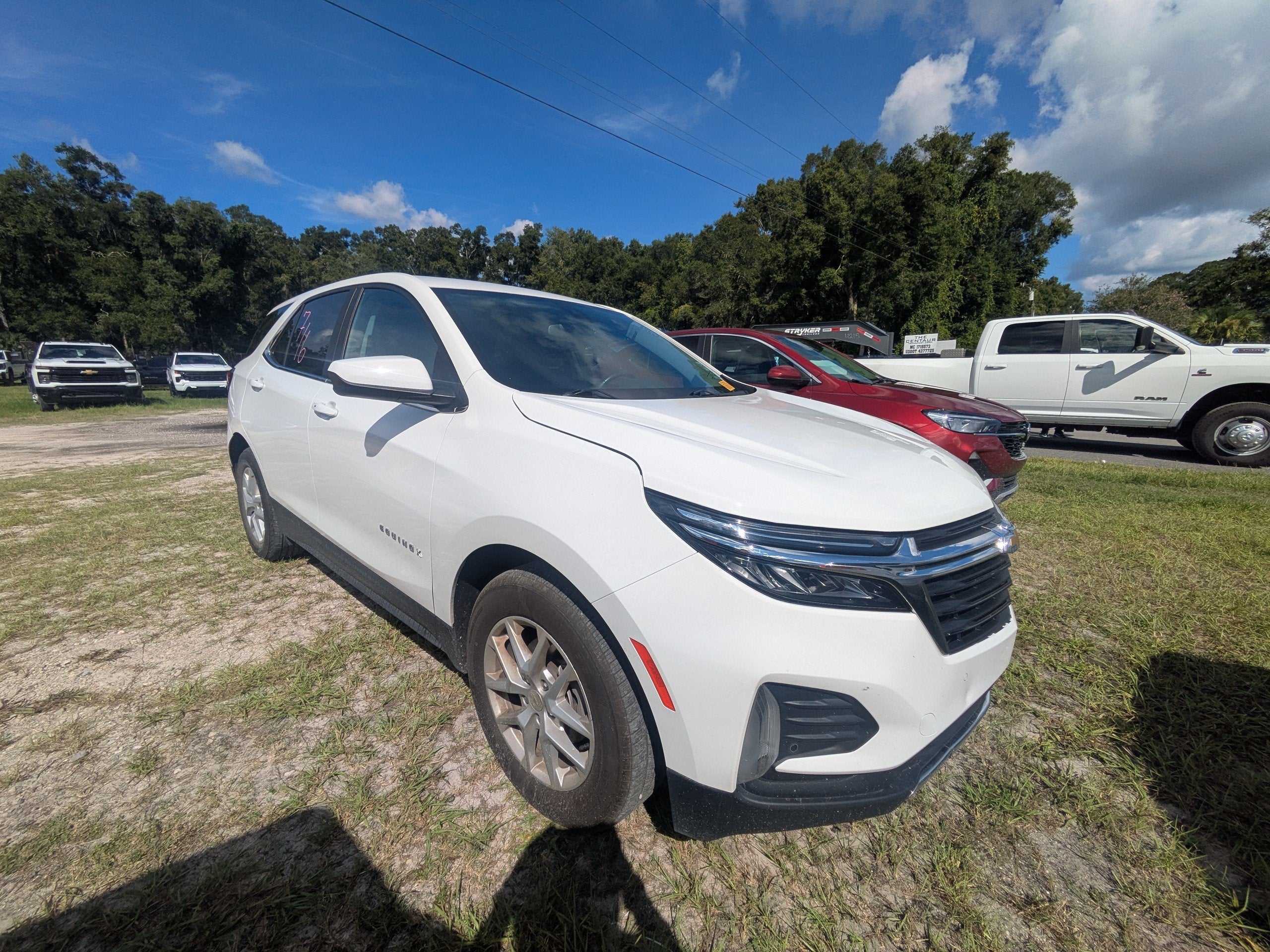 2024 Chevrolet Equinox LT in Summit White — front three-quarter view