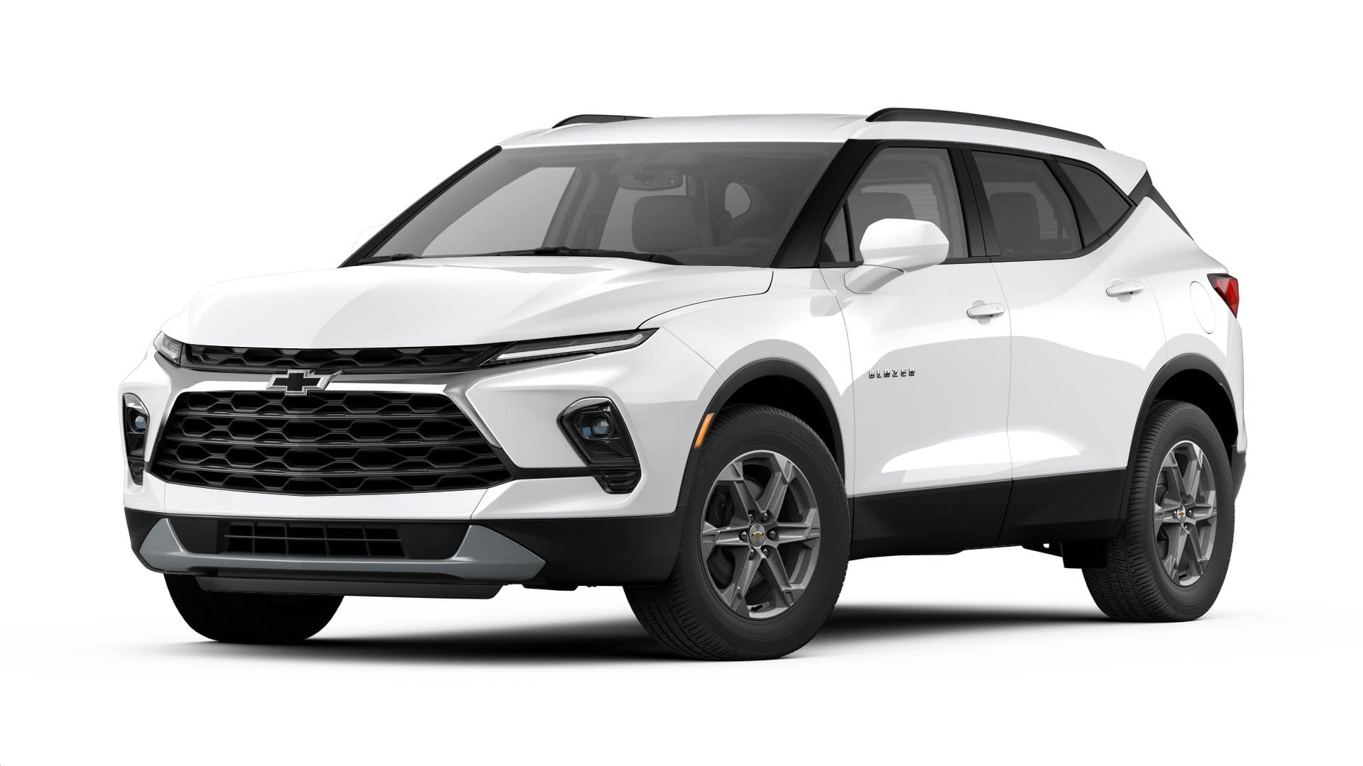 2026 Chevrolet Blazer 2LT in Summit White — front three-quarter view
