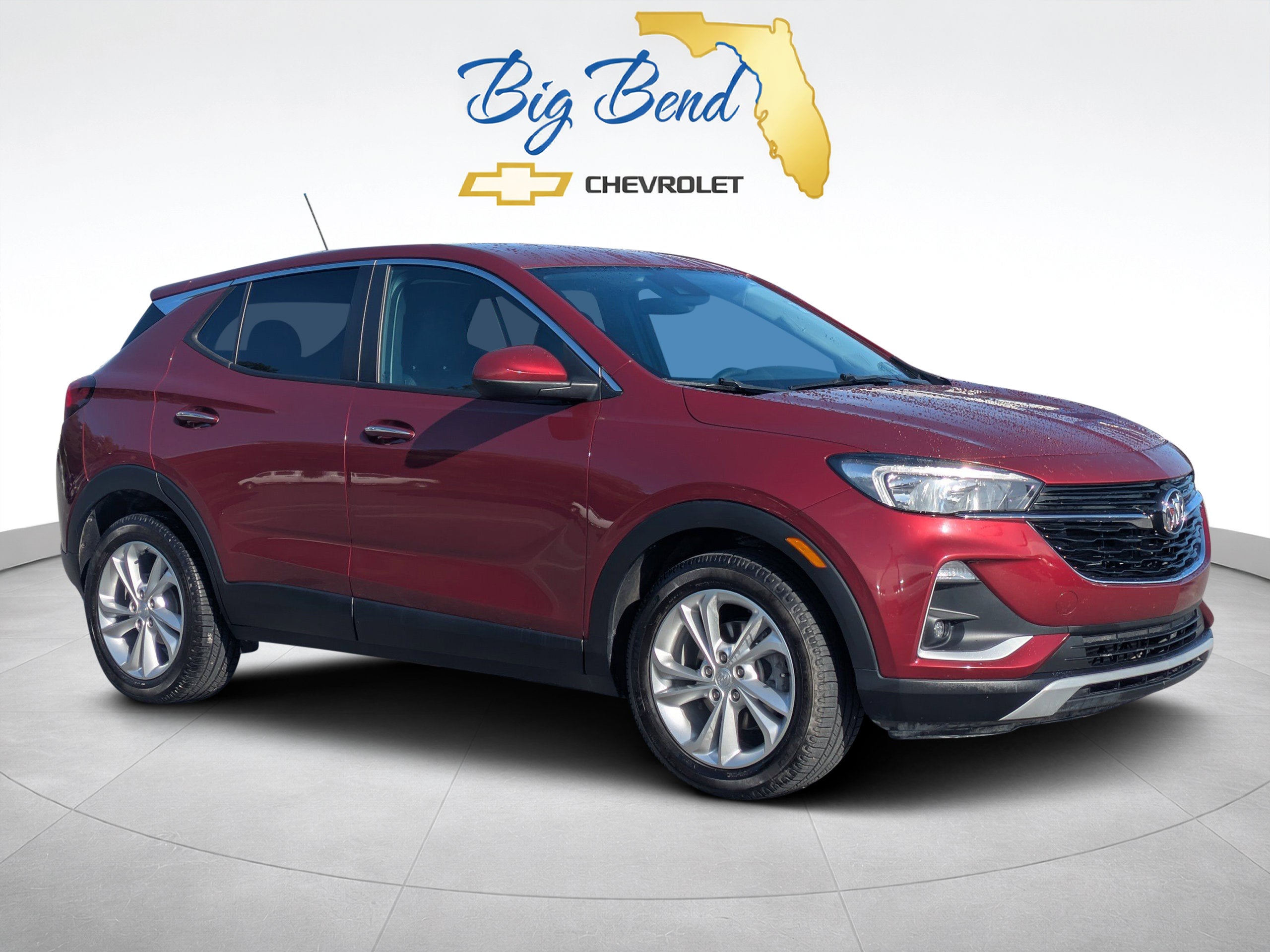 2023 Buick Encore GX Preferred in Cinnabar Metallic — front three-quarter view